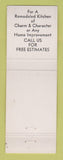 Matchbook Cover - Curtis Mowers GE Appliances Detroit MI