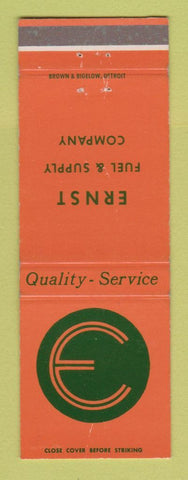 Matchbook Cover - Ernst Fuel & Supply Warren Inkster Wyandotte MI WEAR