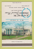 Matchbook Cover - Zaback Funeral Home Ashtabula OH 40 Strike