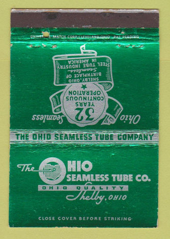 Matchbook Cover - Ohio Seamless Tube Shelby OH 40 Strike