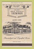 Matchbook Cover - Sommers Funeral Home Detroit MI 40 Strike
