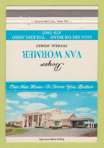 Matchbook Cover - Boyer Van Wormer Funeral Home Toledo OH 40 Strike