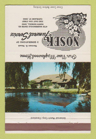Matchbook Cover - Nosek Funeral Home Cleveland OH 40 Strike