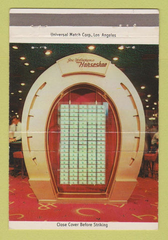 Matchbook Cover - Horseshoe Casino Las Vegas NV 40 Strike