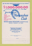 Matchbook Cover - Horseshoe Casino Las Vegas NV 40 Strike