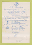 Matchbook Cover - Le President Hotel Restaurant Belgium 40 Strike