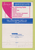 Matchbook Cover - Whitmore Lubricating Engineers Cleveland OH 40 Strike