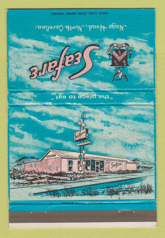 Matchbook Cover - Seafare Restaurant Nags Head NC 40 Strike