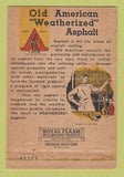 Matchbook Cover - Old American Asphalt Roof Kansas City MO 40 Strike