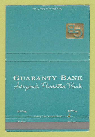 Matchbook Cover - Guaranty Bank Phoenix Scottsdale AZ 40 Strike