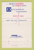 Matchbook Cover - Dwyer Kitchens Los Angeles San Francisco CA 40 Strike