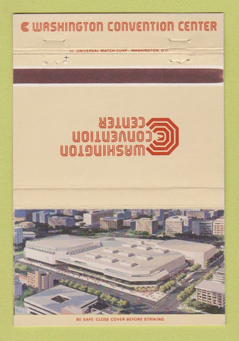 Matchbook Cover - Washington Convention Center DC 40 Strike