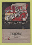 Matchbook Cover - Travelogue Room Vagabondia New Britain CT WORN 40 Strike