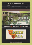 Matchbook Cover - Linden Hall Dawson PA 40 Strike