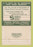 Matchbook Cover - Grange Mutual Insurance Pozenel Lisbon OH 40 Strike