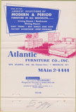 Matchbook Cover - Atlantic 60s Modern Furniture Brooklyn NY 40 Strike