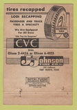 Matchbook Cover - Johnnie Johnson Tire Company Fort Worth TX 40 Strike