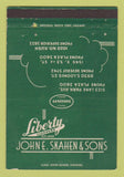 Matchbook Cover - Liberty Cleaners John Skahen Chicago IL 40 Strike