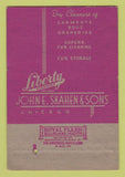 Matchbook Cover - Liberty Cleaners John Skahen Chicago IL 40 Strike