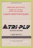 Matchbook Cover - Tri Ply Bitumen Centex Building Supply Oakland CA 40 Strike