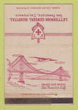 Matchbook Cover - Letterman General Hospital San Francisco CA WEAR 40 Strike