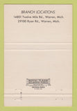 Matchbook Cover - First National Bank Warren MI 40 Strike