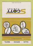 Matchbook Cover - Scott Fork Lifts WEAR 40 Strike