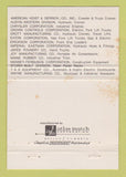 Matchbook Cover - Scott Fork Lifts WEAR 40 Strike