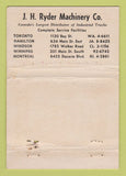 Matchbook Cover - Clark Ross Fork Lifts Ryder Toronto ON WORN 40 Strike