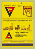 Matchbook Cover - Allis Chalmers Fork Lifts Citsco Cincinnati OH 40 Strike