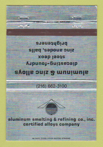 Matchbook Cover - Aluminum Smelting Refining  40 Strike