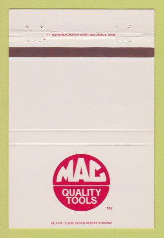 Matchbook Cover - Mac Tools 40 Strike