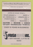 Matchbook Cover - OJ Photo Supply Clayton MO 40 Strike