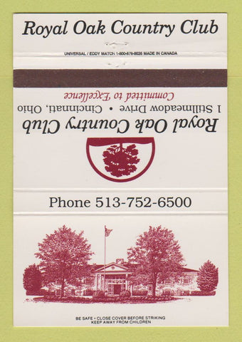 Matchbook Cover - Royal Oak Country Club Cincinnati OH 40 Strike