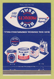 Matchbook Cover - Blue Seal Chemical Products Roselle Park NJ 40 Strike