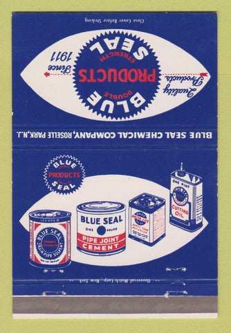 Matchbook Cover - Blue Seal Chemical Products Roselle Park NJ 40 Strike