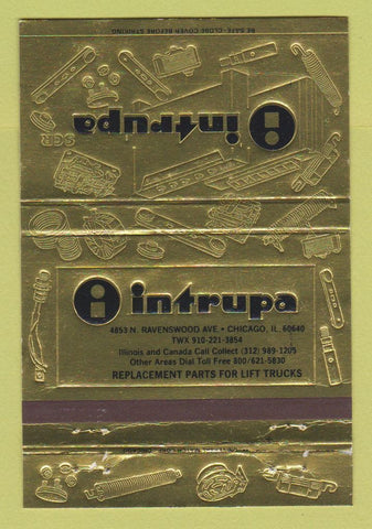 Matchbook Cover - Intrupa Lift Truck Parts Chicago IL 40 Strike