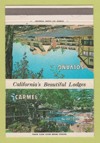 Matchbook Cover - Svendsgaard Lodges Solvang Carmel CA 40 Strike