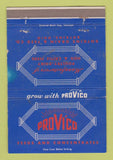 Matchbook Cover - Provico Feeds Concentrates Botkins OH WORN 40 Strike