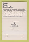 Matchbook Cover - Datsun Forklifts Medina OH 40 Strike