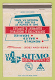 Matchbook Cover - Kit Mo Rental Contractors Equipment Paducah KY 40 Strike