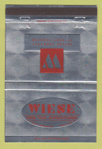Matchbook Cover - Wiese Farm Tool Perry IA 40 Strike