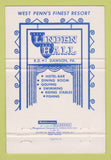 Matchbook Cover - Linden Hall Dawson PA resort 40 Strike