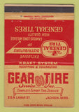 Matchbook Cover - General Tire Gar Tire Service Jackson MS 40 Strike