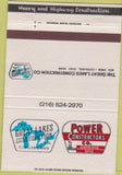 Matchbook Cover - Great Lakes Power Construction Cleveland OH 40 Strike