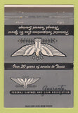 Matchbook Cover - Guaranty Federal Savings Loan Galveston Houston TX 40 Strike