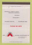 Matchbook Cover - Able Building Maintenance San Francisco CA 40 Strike