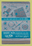 Matchbook Cover - Short Run Stamping El Monte CA 40 Strike