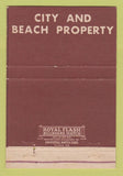 Matchbook Cover - Samuel Lyons Real Estate Panama City FL 40 Strike