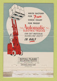 Matchbook Cover Automatic Fork Lifts Lightner Thetford Center VT WEAR 40 Strike